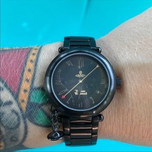 Vivienne Westwood Black Saturn unisex Watch